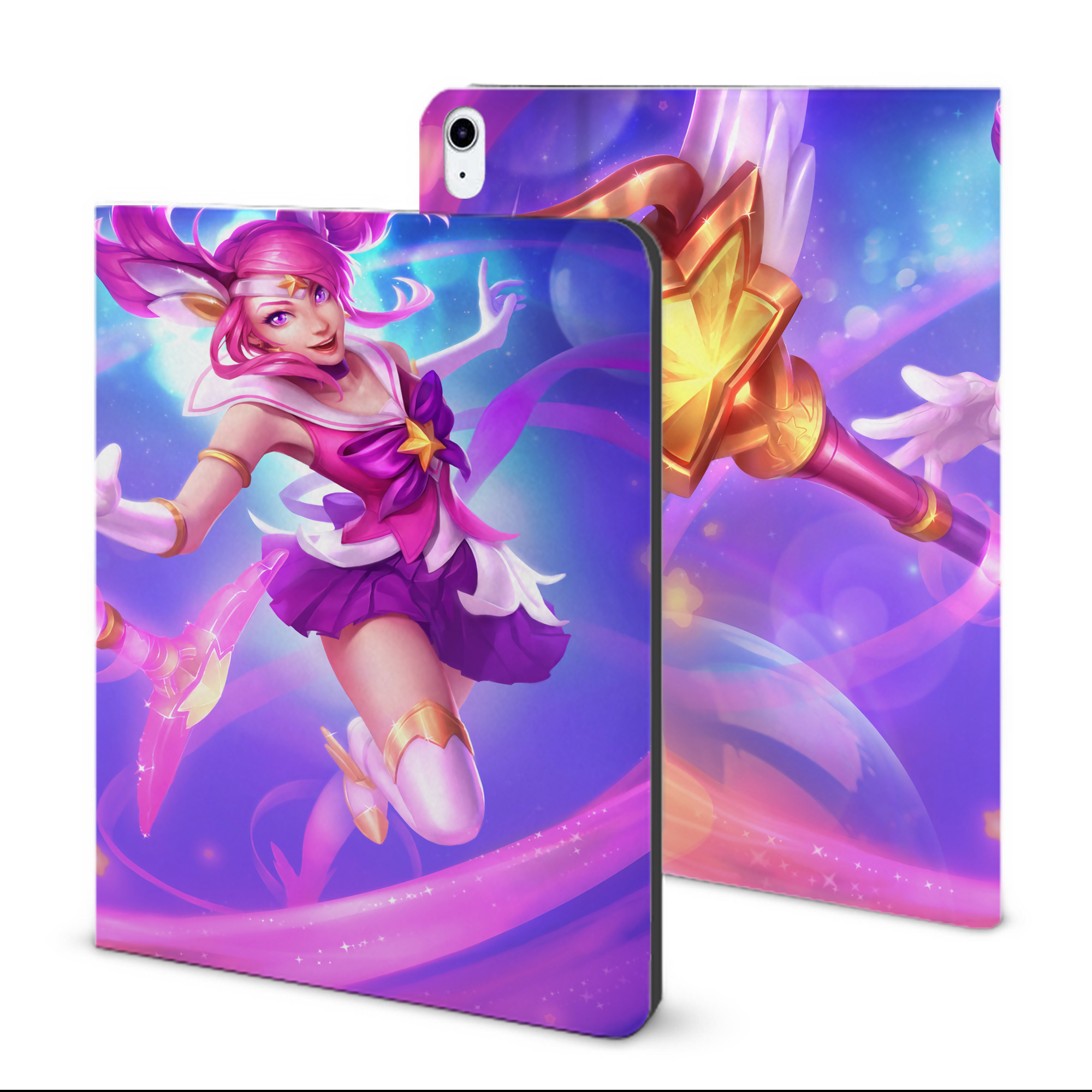 （画像用） リーグ・オブ・レジェンド League of Legends LOL IPad ケース ブック型 PUレザー TPU 耐衝撃 軽量 薄型 ペン収納なし 全面保護 IPad 各モデル対応